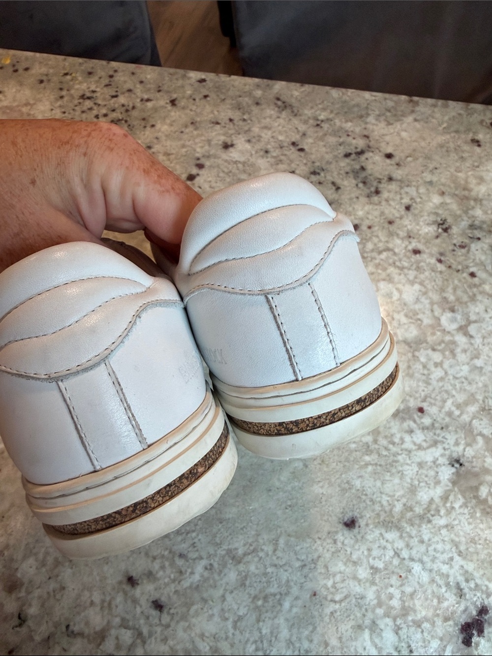 Birkenstock White Leather Sneakers ladies 9 men’s 7 - Picture 7 of 9